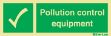 Pollution control equipment sign with supplementary text